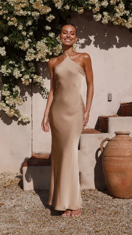 Chiara Maxi Dress - Latte