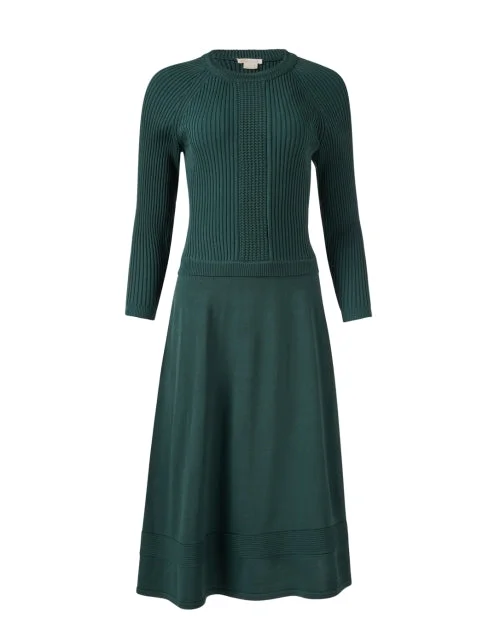 Brady Green Crochet Knit Dress